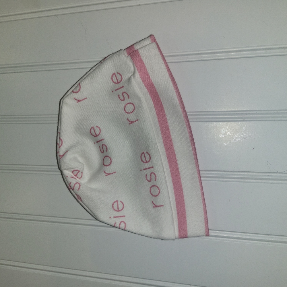NWT Jennifer Ann Organic Rosie in Pink with Stripe 0-3 Months Hat